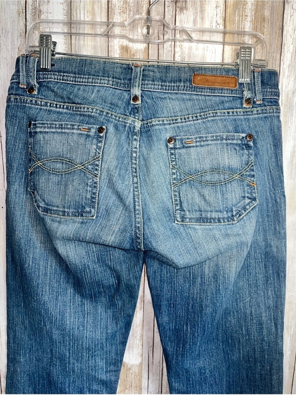 Abercrombie & Fitch Bootcut Jeans Size 4 Long 33” Inseam Low Rise Stretch Denim - Picture 5 of 5